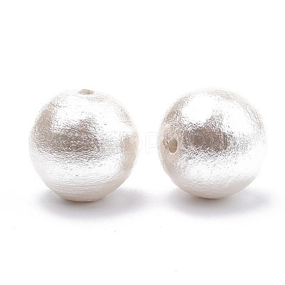 Compressed Cotton Pearl Beads WOVE-S114-6mm-11-1
