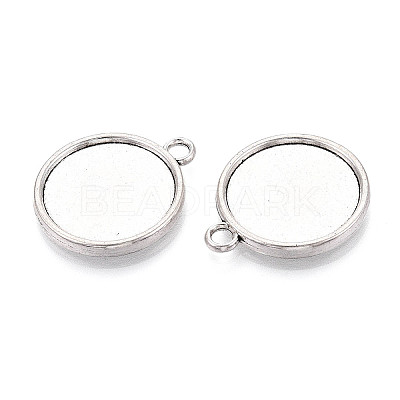 Tibetan Style Alloy Pendants Cabochon Settings PALLOY-N178-12AS-E-1