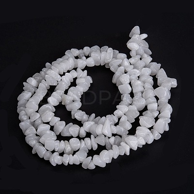 Natural White Jade Beads Strands G-F703-02-1