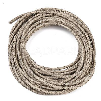 Braided Leather Cord with Core WL-F009-5mm-01-1
