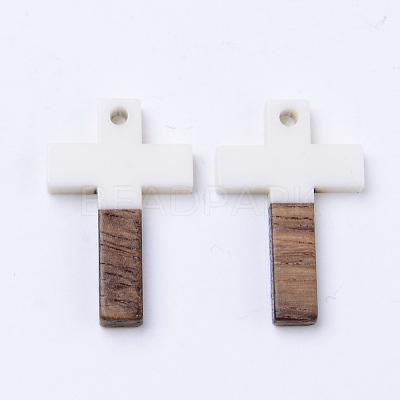 Resin & Walnut Wood Pendants RESI-N025-012A-1