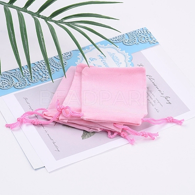 Velvet Cloth Drawstring Bags TP-C001-50x70mm-1-1