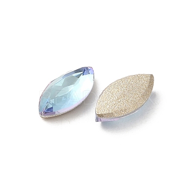 Glass Rhinestone Cabochons RGLA-P037-09A-D202-1