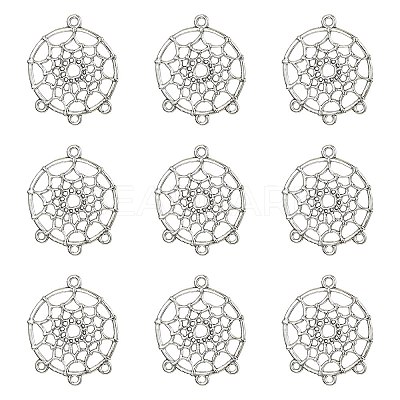 Tibetan Style Alloy Chandelier Components Links TIBEP-YW0001-66-1