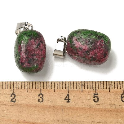 Dyed Natural Marble Pendants G-Z067-03P-05-1