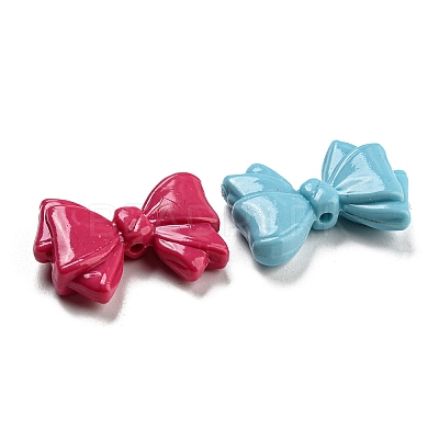 Baking Paint Opaque Acrylic Beads X-MACR-D024-02-1
