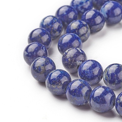 Natural Lapis Lazuli Bead Strands G-G953-02-10mm-1