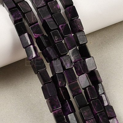 Natural Dyed White Jade(Imitation Charoite) Beads Strands GG-CBA0743-F02-1