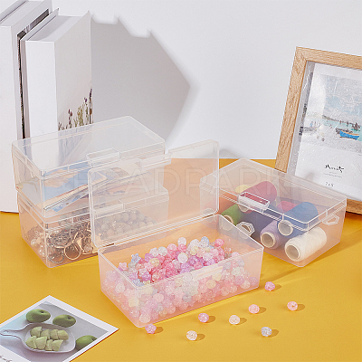 Plastic Bead Containers with Hinged Lid AJEW-WH0479-88B-1