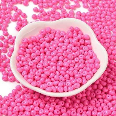 6/0 Opaque Baking Paint Glass Seed Beads X1-SEED-M012-02A-22-1