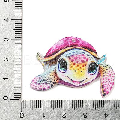 Animal Theme Double-sided Printed Acrylic Pendants OACR-L017-04C-1