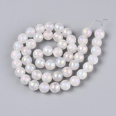 Electroplate Natural Quartz Crystal Beads Strands G-T144-39-1