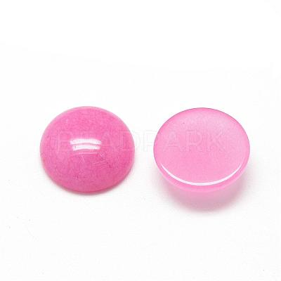 Natural White Jade Cabochons G-R416-16mm-04-1