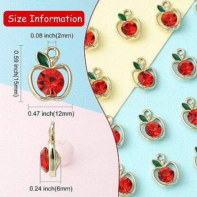 Alloy Rhinestone Pendants PALLOY-CJC0006-71-1