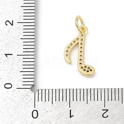 Brass Pave Cubic Zirconia Pendants KK-U062-29G-1