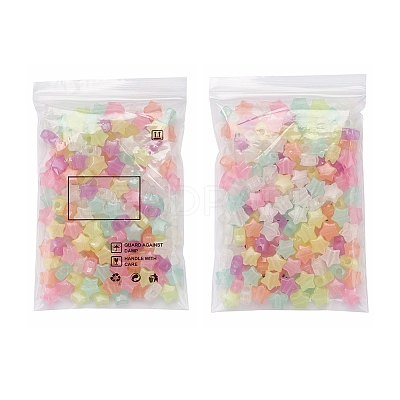 200Pcs Luminous Acrylic Beads TACR-YW0001-24-1