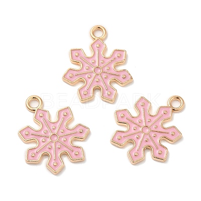 Christmas Light Gold Tone Alloy Enamel Pendants FIND-C031-01KCG-02-1