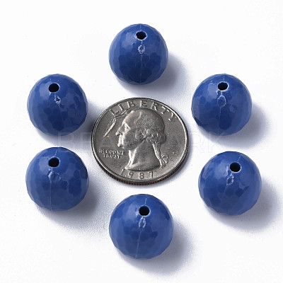 Opaque Acrylic Beads MACR-S373-10A-A16-1
