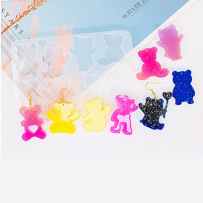 Bear DIY Pendant Silhouette Silicone Molds SIL-F010-02-1