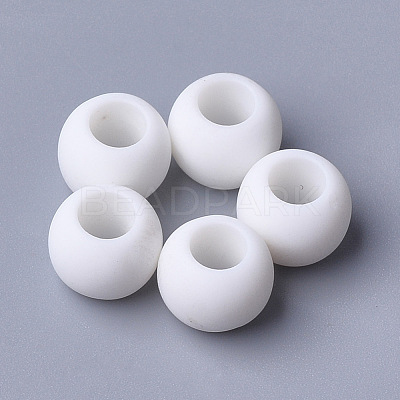 Opaque Acrylic European Beads SACR-T343-11-1
