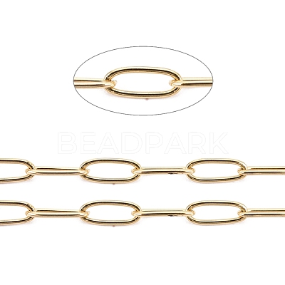 Ion Plating(IP) 304 Stainless Steel Paperclip Chains CHS-F010-01B-G-01-1