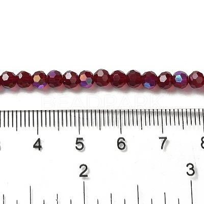 Electroplate Transparent Glass Beads Strands LS-EGLA-A035-T4mm-L02-1