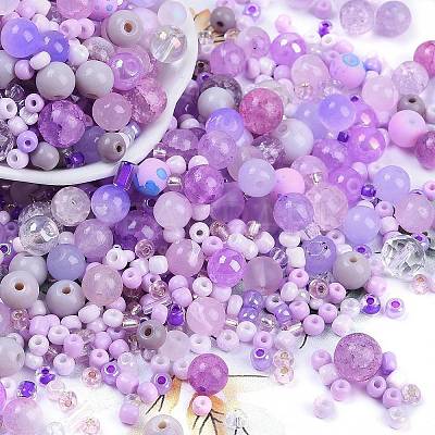 DIY Lampwork Beads & Glass Seed Beds Jewelry Making Findings Kits SEED-K010-01F-1