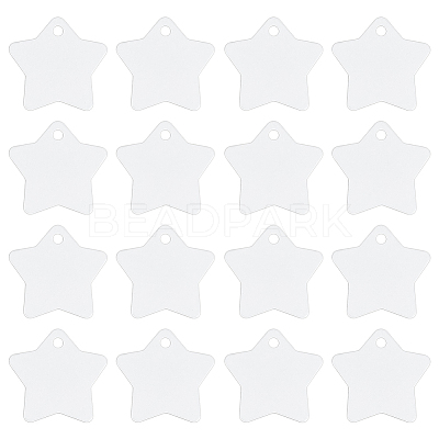 30Pcs Blank Double-sided Heat Transfer Aluminium Pendants DIY-BC0014-63B-1