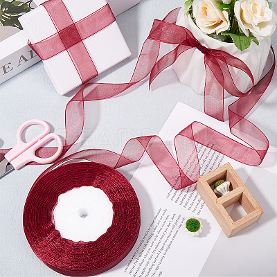 Polyester Organza Ribbons SRIB-WH20020-006A-1