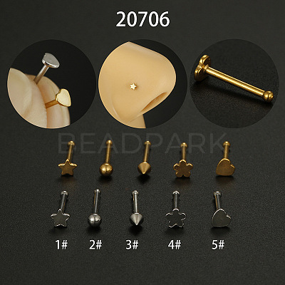 316L Surgical Stainless Steel Nose Bone Rings WG3D14E-04-1