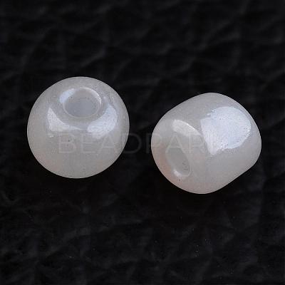 DIY Craft Beads 6/0 Ceylon Round Glass Seed Beads X-SEED-A011-4mm-141-1