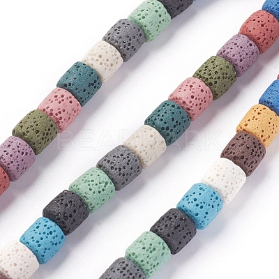 Natural Lava Rock Beads Strands G-F671-04A-15-1