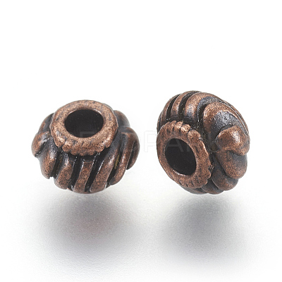 Tibetan Style Spacer Beads LS-TIBEB-Q39-R-FF-1