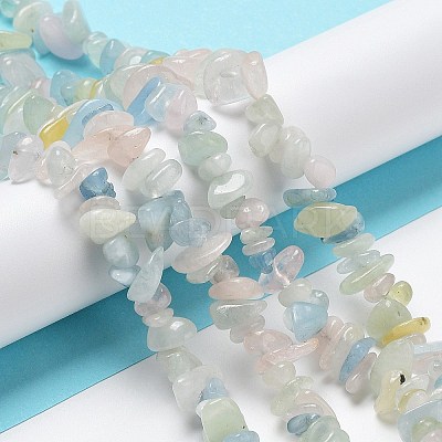 Natural Morganite Beads Strands G-S363-021-01-1