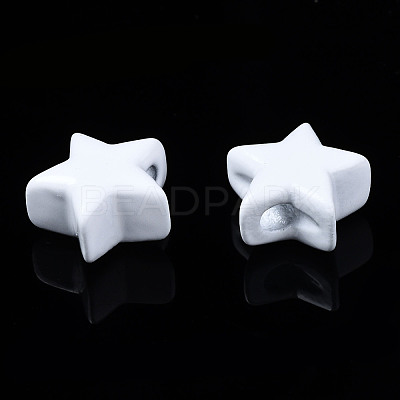 Spray Painted Brass Charms KK-Q252-004J-1