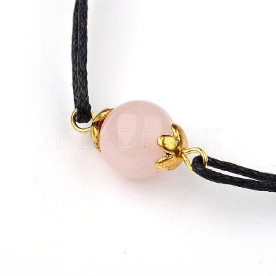 Gemstone Adjustable Link Bracelets BJEW-JB01554-03-1