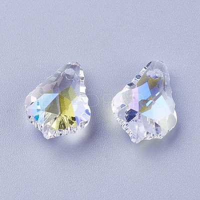 Faceted Glass Pendants X-GLAA-F068-C27-01-1