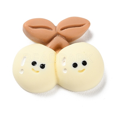 Cartoon Opaque Resin Cherry Cabochons RESI-Q218-01C-1