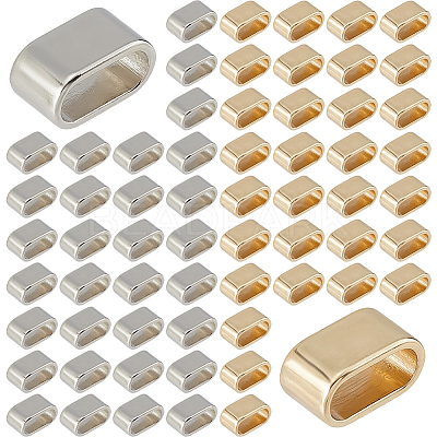 80Pcs 2 Colors Zinc Alloy Cord Ends FIND-FH0017-95-1
