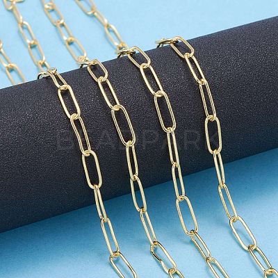 Soldered Brass Paperclip Chains CHC-D025-03G-1