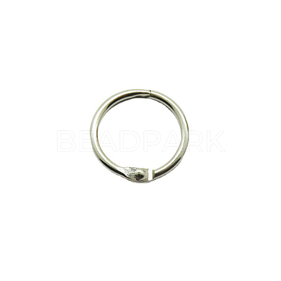 Iron Loose Leaf Book Binder Hinged Rings SCRA-PW0004-124B-1