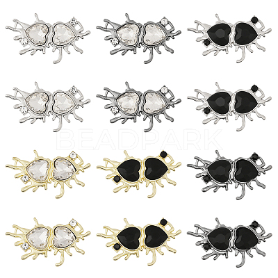 12Pcs 6 Styles Alloy Connector Charms FIND-CA0008-38-1