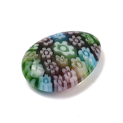 Handmade Millefiori Glass Pendants LAMP-G166-06F-1