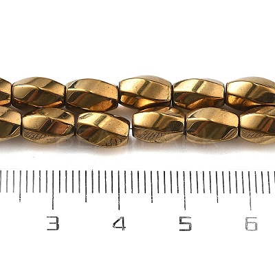 Electroplated Synthetic Magnetic Hematite Beads Strands G-P545-G01-02F-1