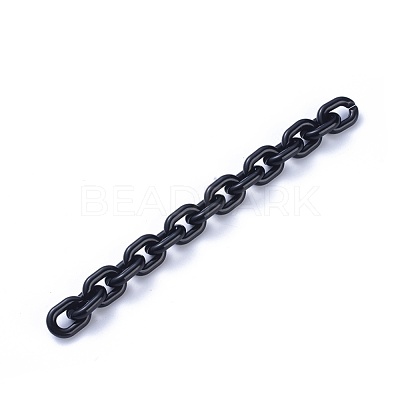 Acrylic Handmade Cable Chains AJEW-JB00527-02-1