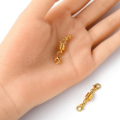 Brass Magnetic Clasps Converter KK-YW0001-60G-1