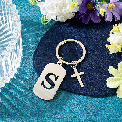 1Pc Stainless Steel Keychains KEYC-TADJ0001-08S-1