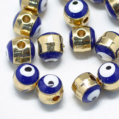 Alloy Enamel Beads ENAM-S117-01B-1
