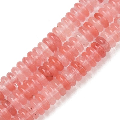 Cherry Quartz Glass Beads Strands GG-CBAC08A-A02-03-1