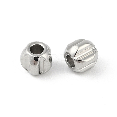 Non-Tarnish 304 Stainless Steel Beads STAS-C108-08B-P-1